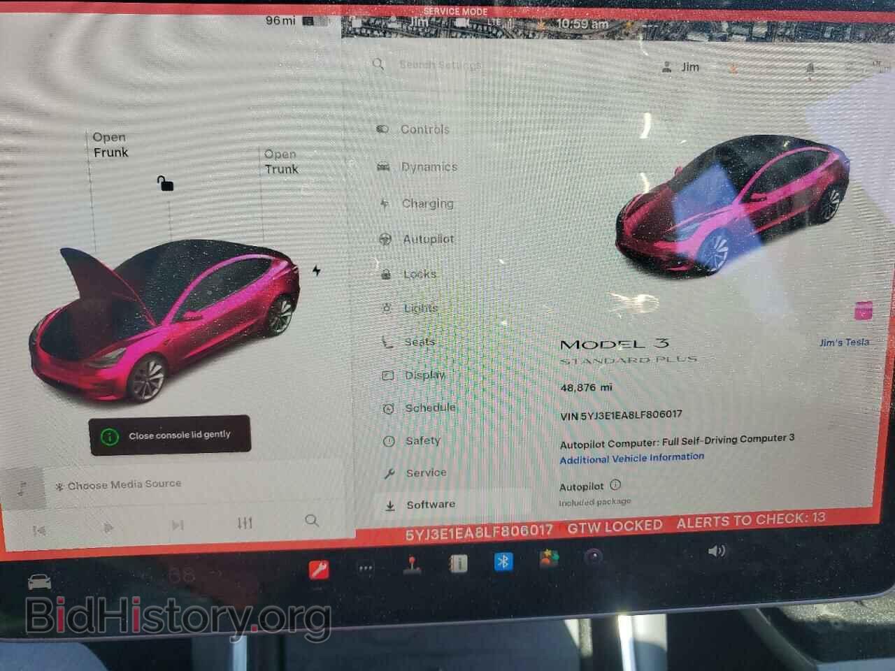 2020 TESLA MODEL 3 - VIN: 5YJ3E1EA8LF806017 - Фото 9