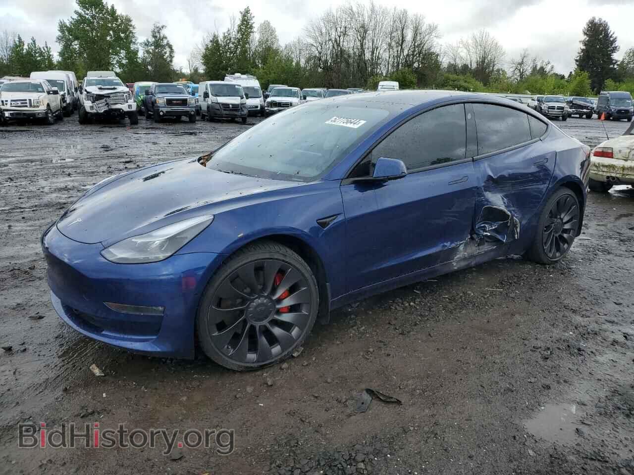 Photo 5YJ3E1EC7MF001628 - TESLA MODEL 3 2021