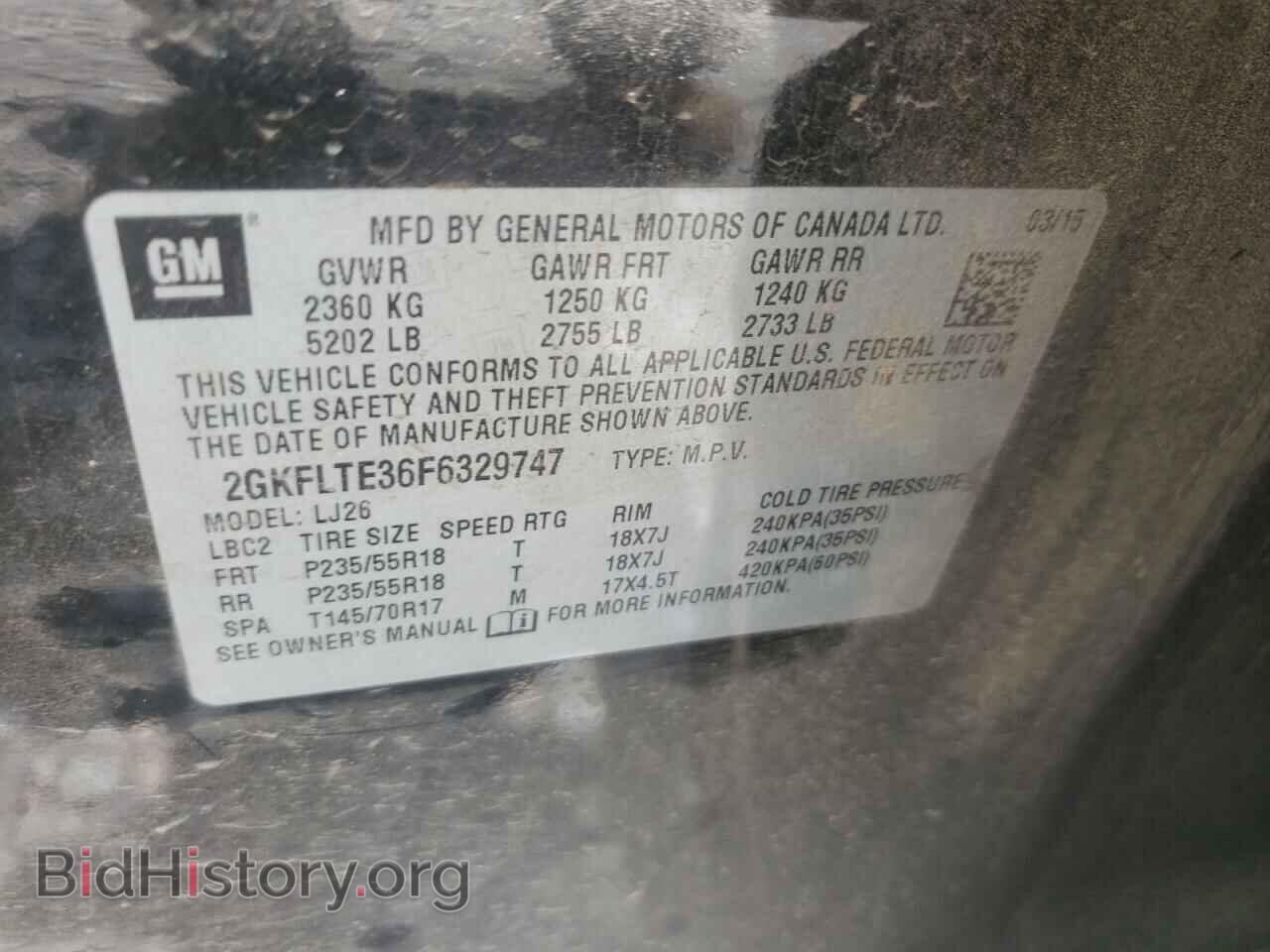 2015 GMC TERRAIN - VIN: 2GKFLTE36F6329747 - Photo 10