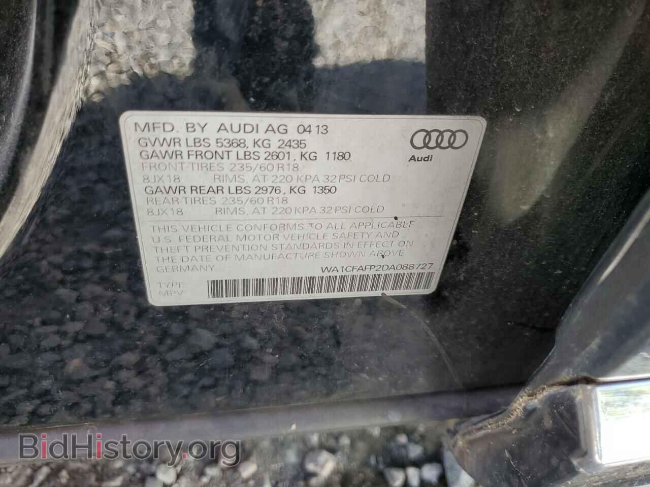 2013 AUDI Q5 - VIN: WA1CFAFP2DA088727 - Photo 12