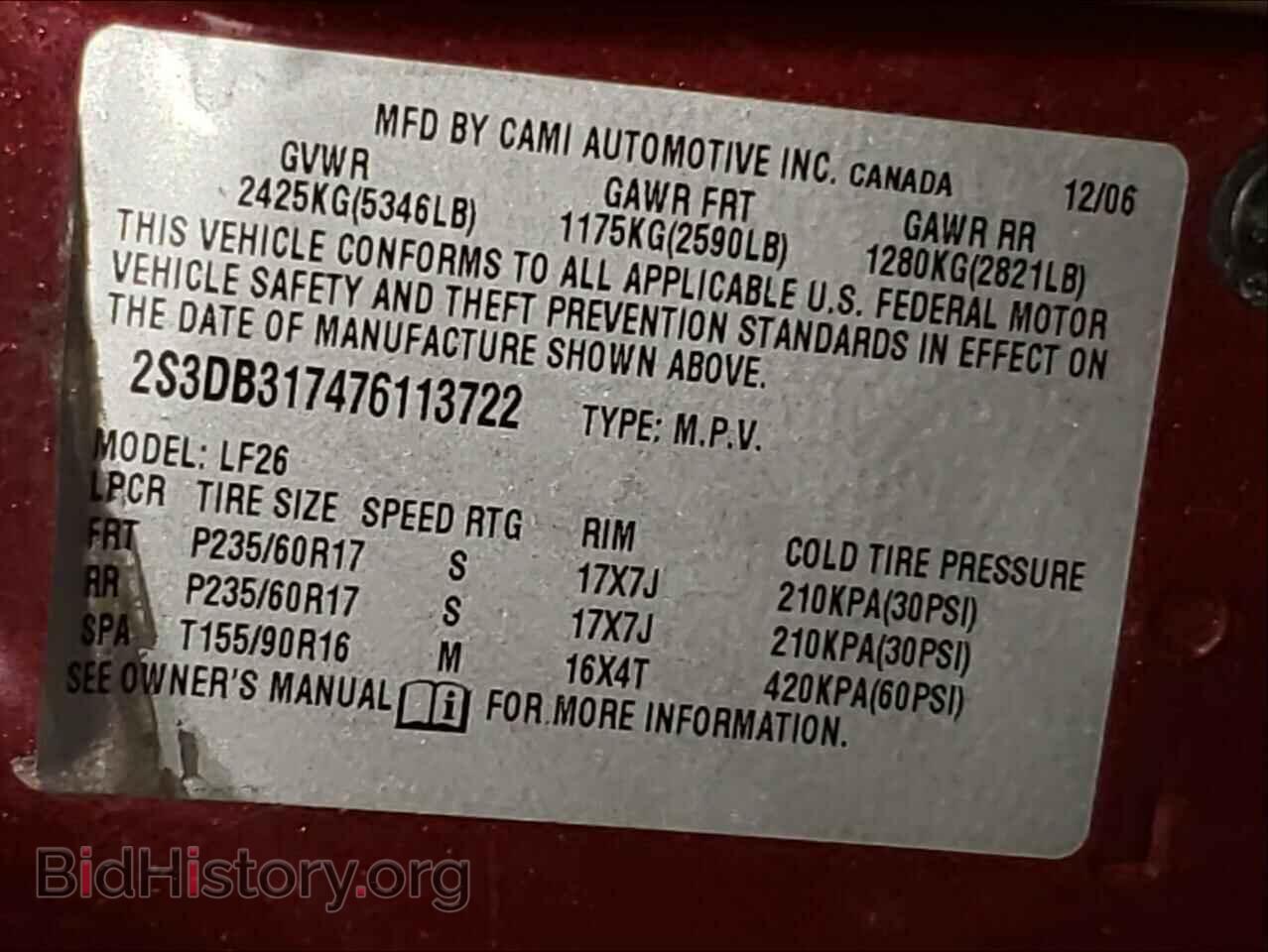2007 SUZUKI XL7 - VIN: 2S3DB317476113722 - Фото 10