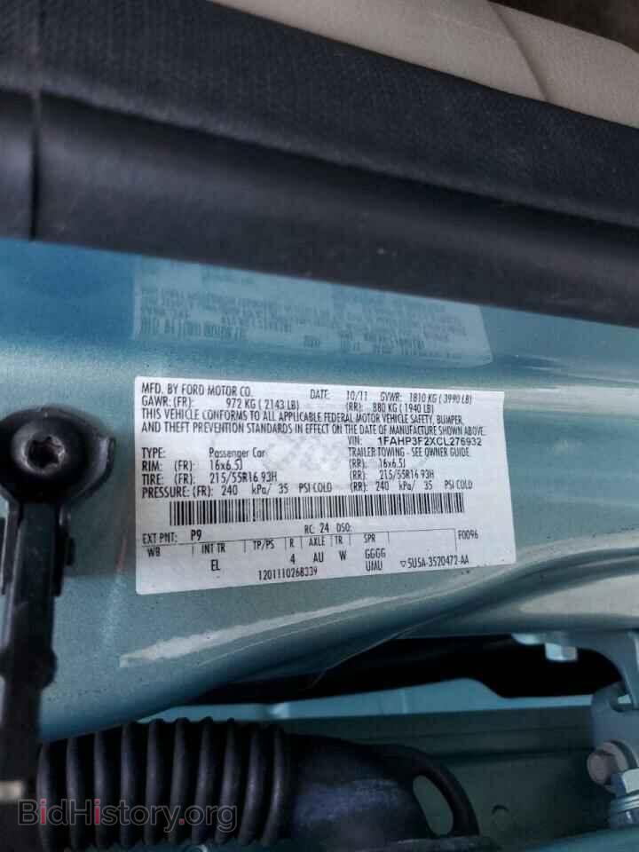 2012 FORD FOCUS - VIN: 1FAHP3F2XCL276932 - Photo 10