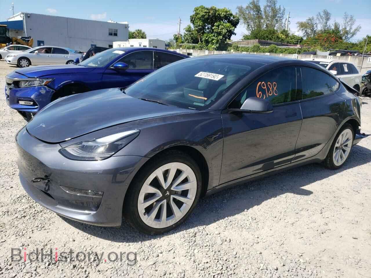 2022 TESLA MODEL 3 - VIN: 5YJ3E1EB1NF199048 - Фото 2