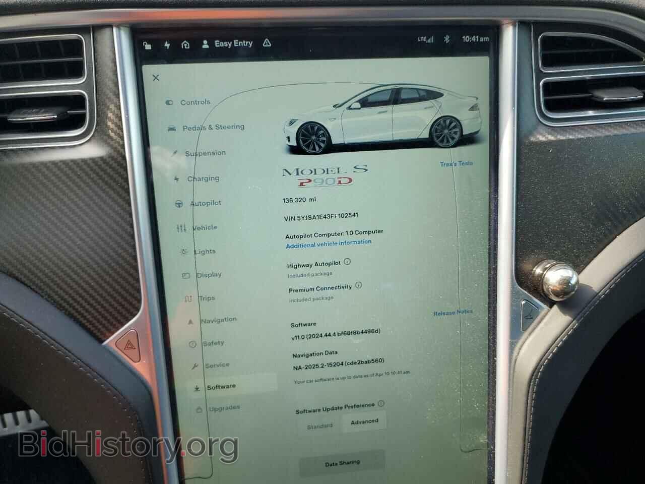 2015 TESLA MODEL S - VIN: 5YJSA1E43FF102541 - Фото 9