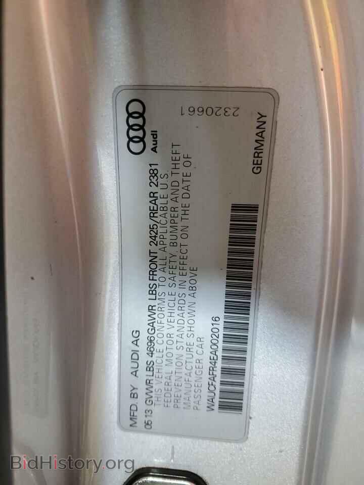 2014 AUDI A5 - VIN: WAUCFAFR4EA002016 - Фото 12