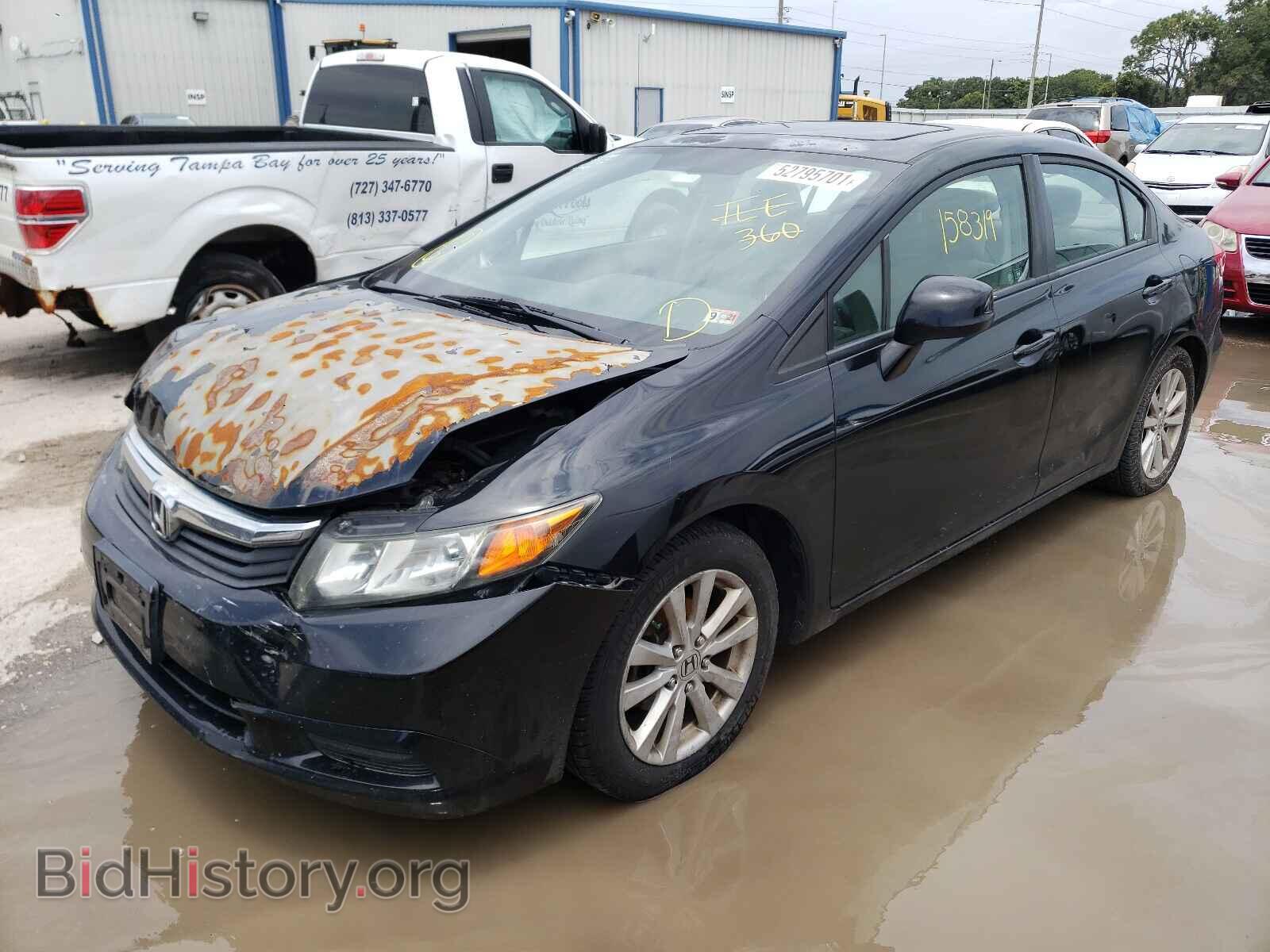 2012 HONDA CIVIC - VIN: 2HGFB2F89CH595638 - Фото 2