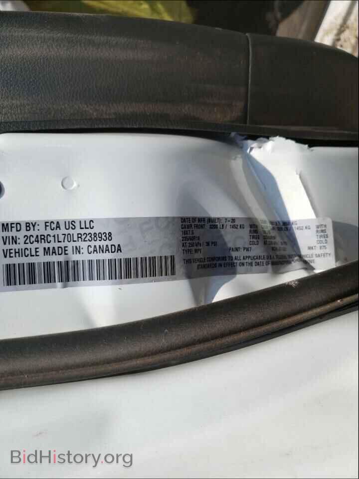 2020 CHRYSLER PACIFICA - VIN: 2C4RC1L70LR238938 - Photo 10