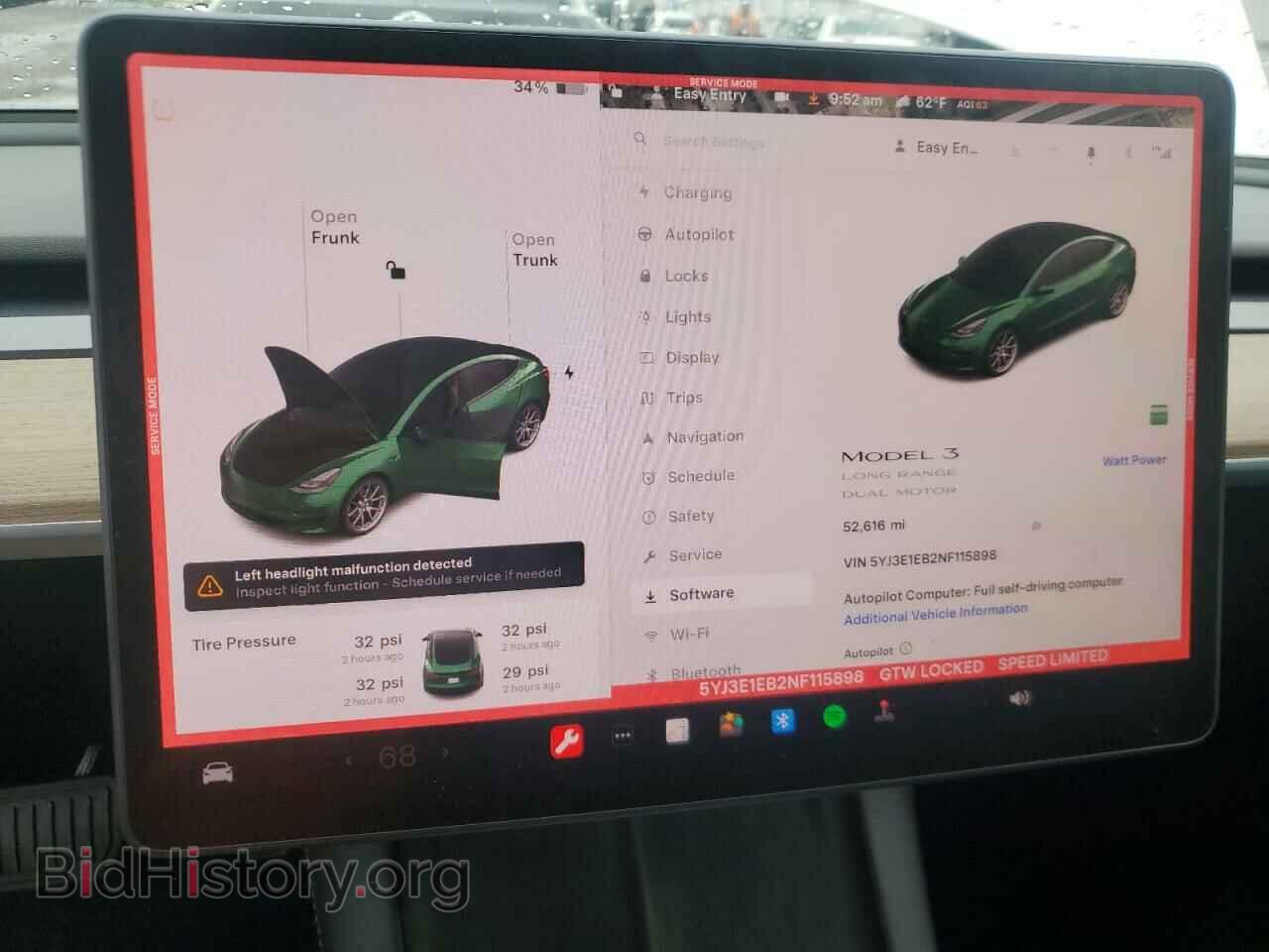2022 TESLA MODEL 3 - VIN: 5YJ3E1EB2NF115898 - Фото 9