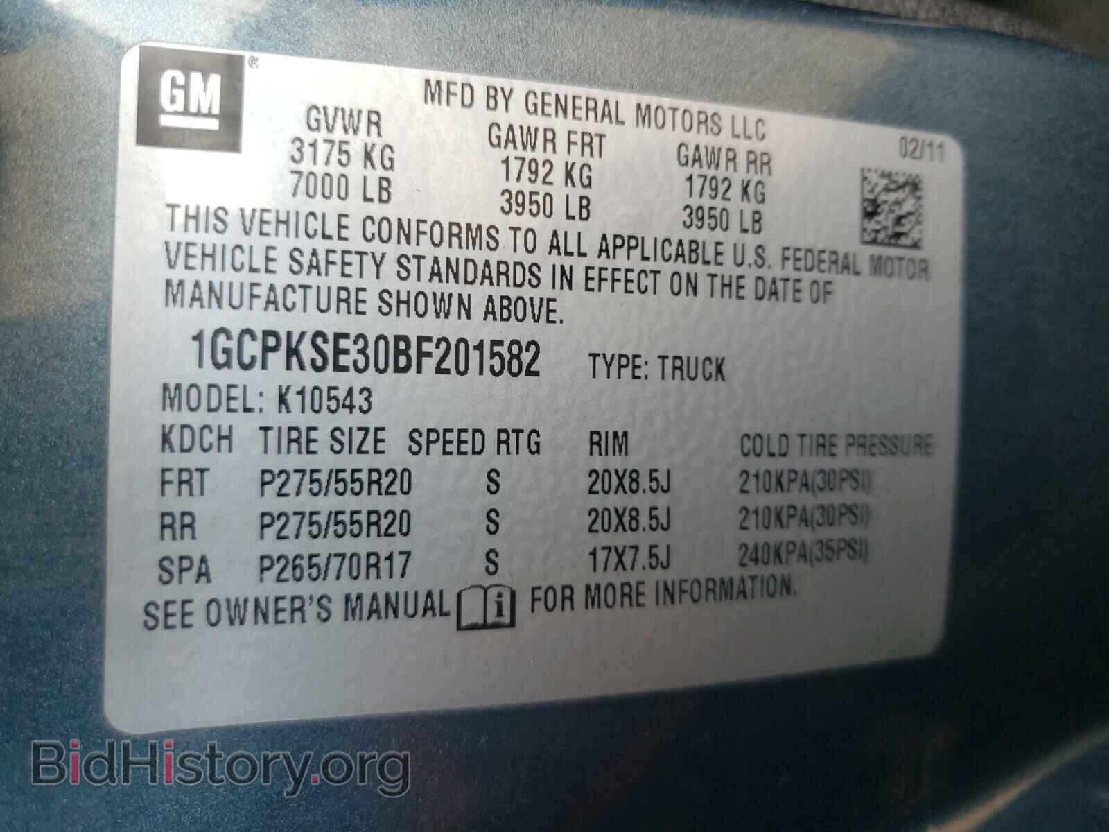 2011 CHEVROLET SILVERADO - VIN: 1GCPKSE30BF201582 - Фото 10