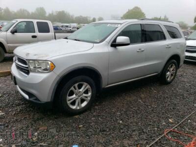 2012 Dodge DURANGO SXT, серебристый — VIN 1C4RDJAG2CC105672, Copart