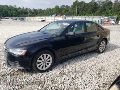 2014 Audi A4 Premium, black — VIN WAUAFAFL3EN039912, Copart