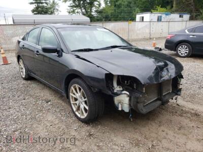 2012 Mitsubishi GALANT Galant ES, черный — VIN 4A32B3FF2CE022439, Copart