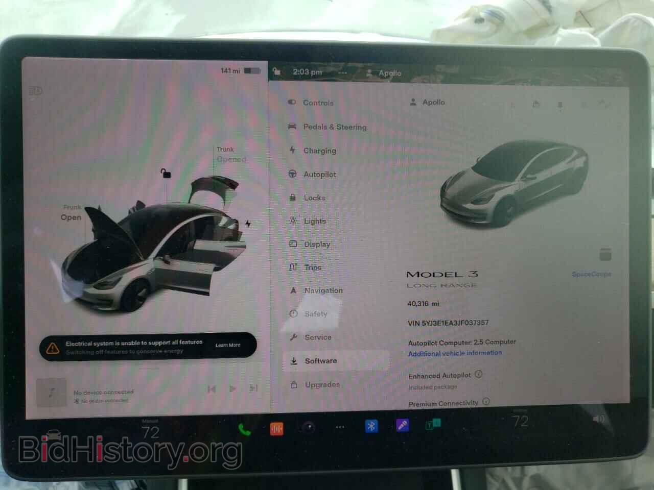 2018 TESLA MODEL 3 - VIN: 5YJ3E1EA3JF037357 - Фото 9