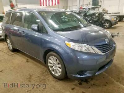 2017 Toyota SIENNA LE, blue — VIN 5TDJZ3DC2HS166710, Copart