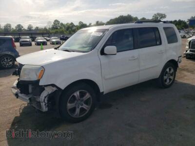 2013 Honda PILOT Exln, белый — VIN 5FNYF3H75DB008655, Copart