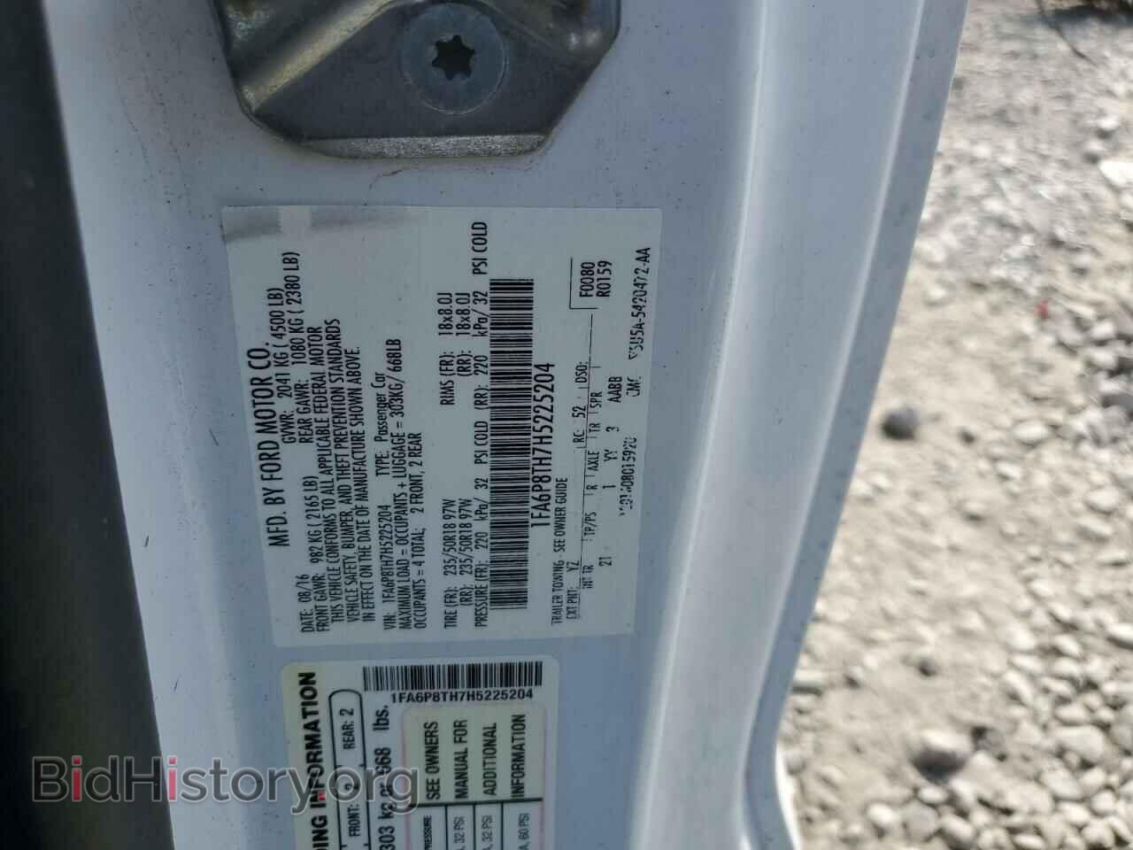 2017 FORD ALL Models - VIN: 1FA6P8TH7H5225204 - Photo 12