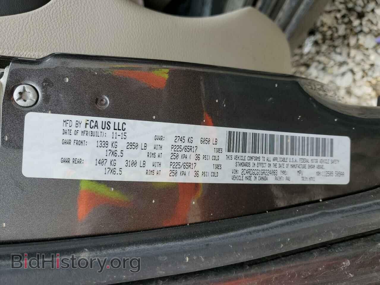 2016 DODGE CARAVAN - VIN: 2C4RDGCG1GR224083 - Photo 13