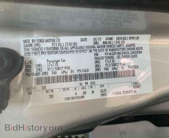 2013 FORD FOCUS - VIN: 1FADP3K29DL350556 - Photo 10