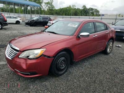 2012 Chrysler 200 Limited, красный — VIN 1C3CCBCB6CN230098, Copart