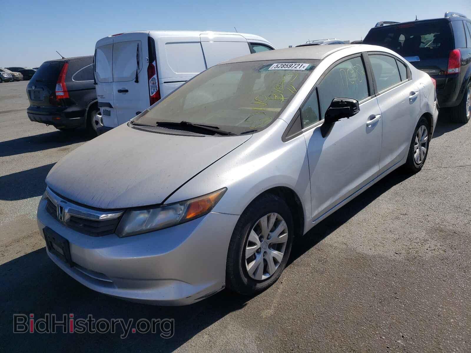 2012 HONDA CIVIC - VIN: 2HGFB2F52CH559151 - Фото 2