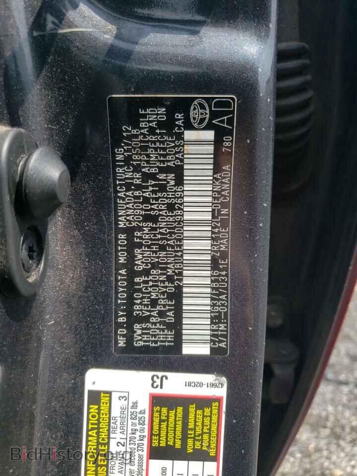 2013 TOYOTA COROLLA - VIN: 2T1BU4EE0DC982696 - Фото 10