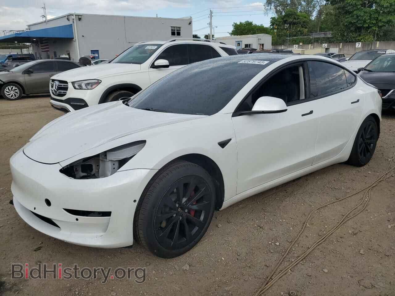 Photo 5YJ3E1EB2MF045141 - TESLA MODEL 3 2021