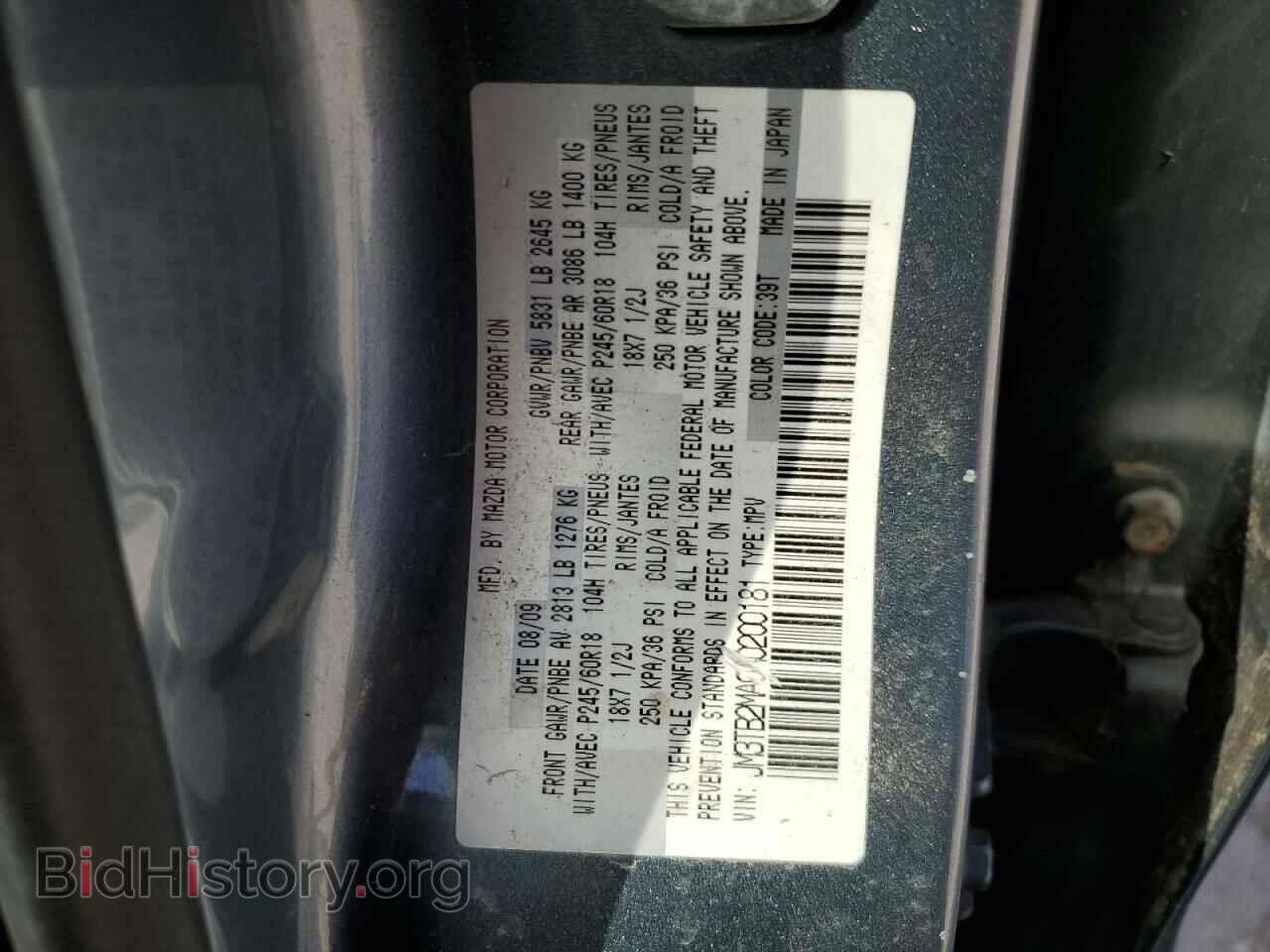 2010 MAZDA CX-9 - VIN: JM3TB2MA0A0200181 - Фото 14