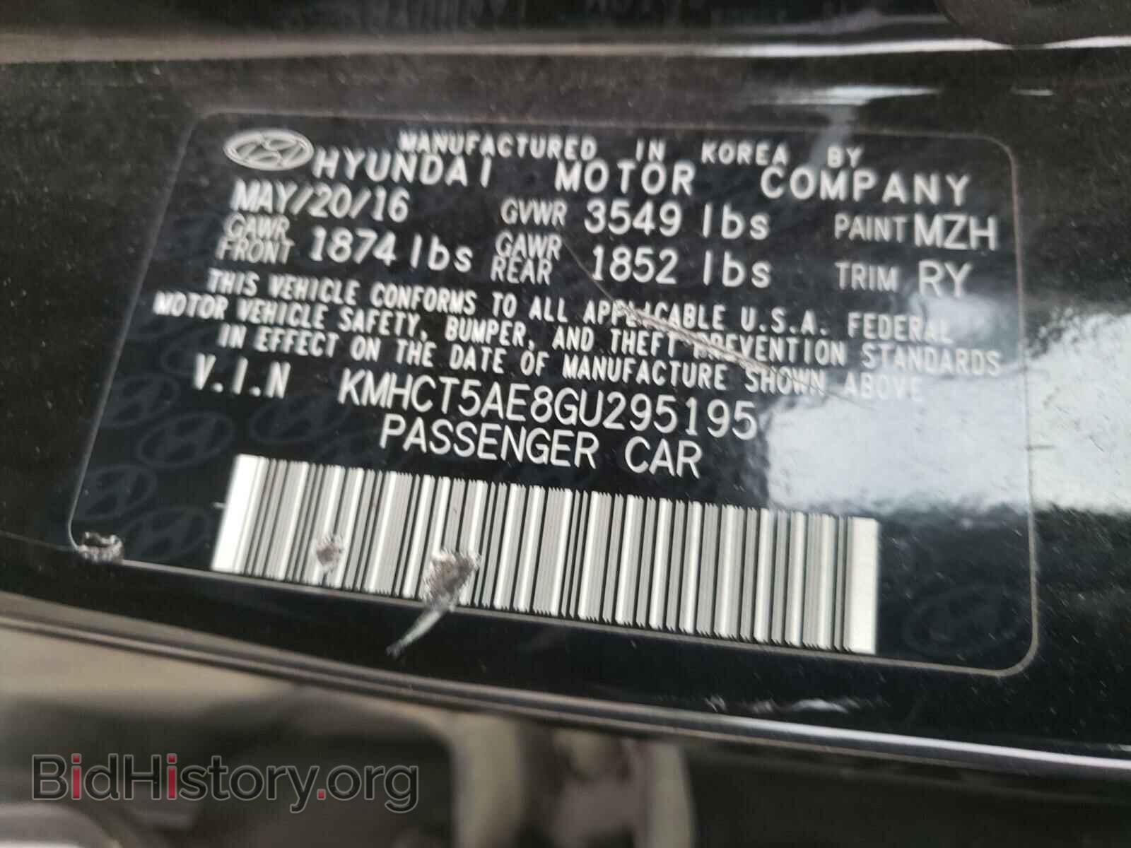 2016 HYUNDAI ACCENT - VIN: KMHCT5AE8GU295195 - Фото 10