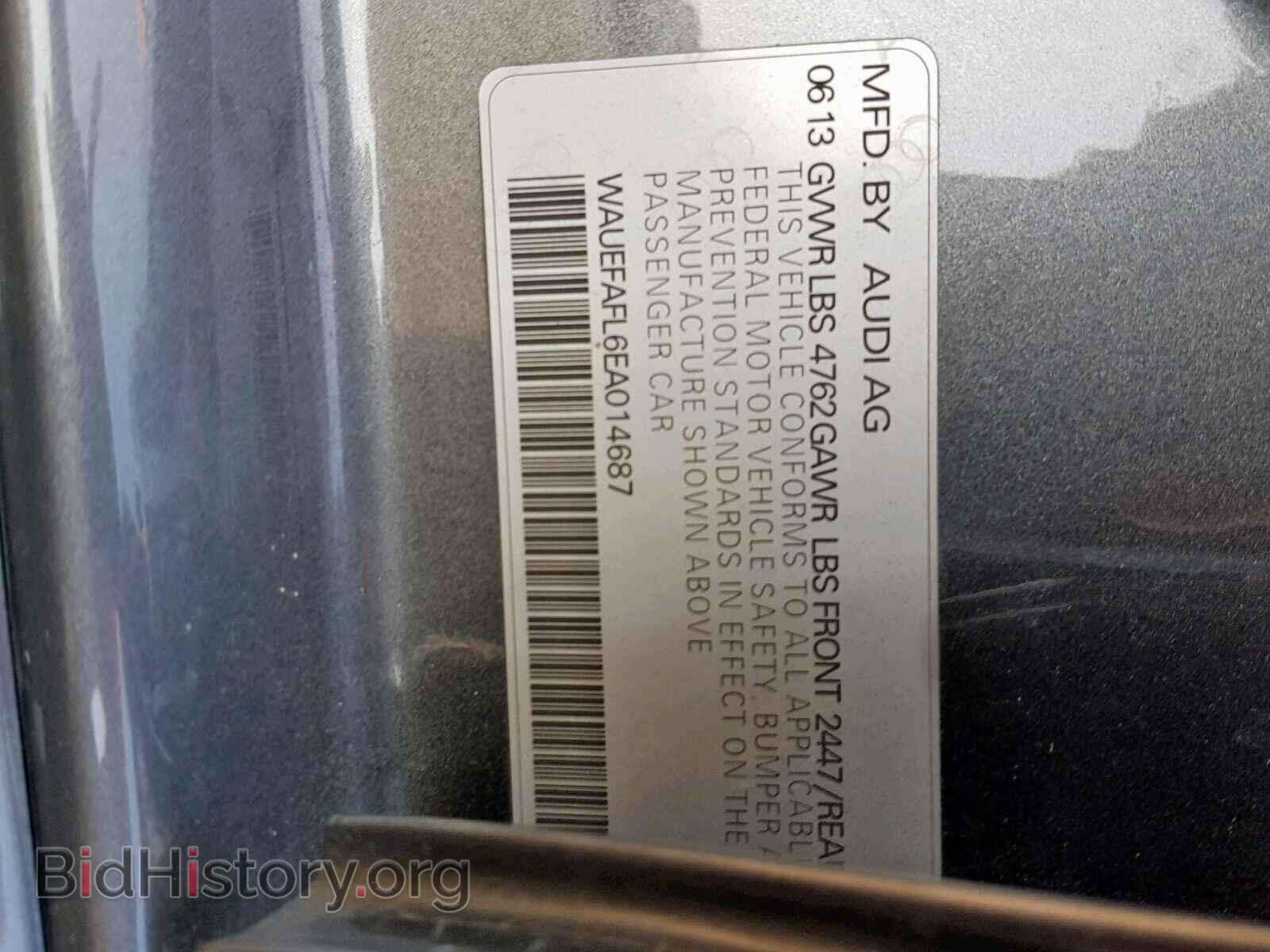 2014 AUDI A4 - VIN: WAUEFAFL6EA014687 - Фото 10