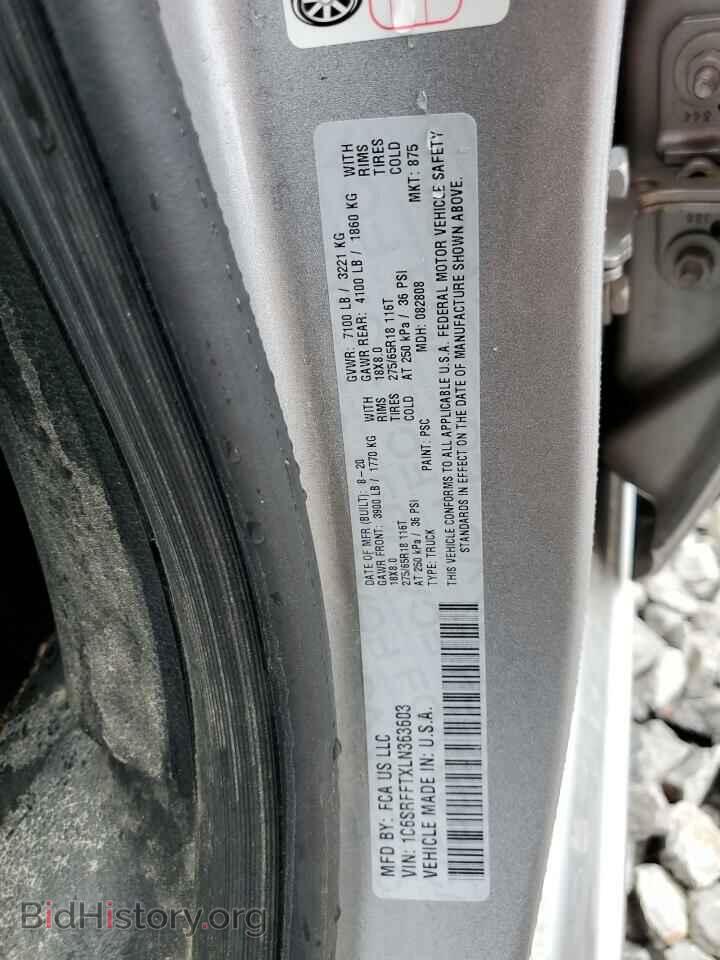 2020 RAM 1500 - VIN: 1C6SRFFTXLN363603 - Фото 13