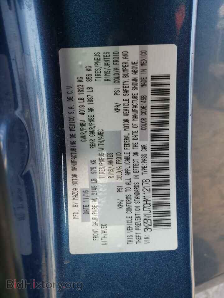 2017 MAZDA 3 - VIN: 3MZBN1U70HM112178 - Фото 12