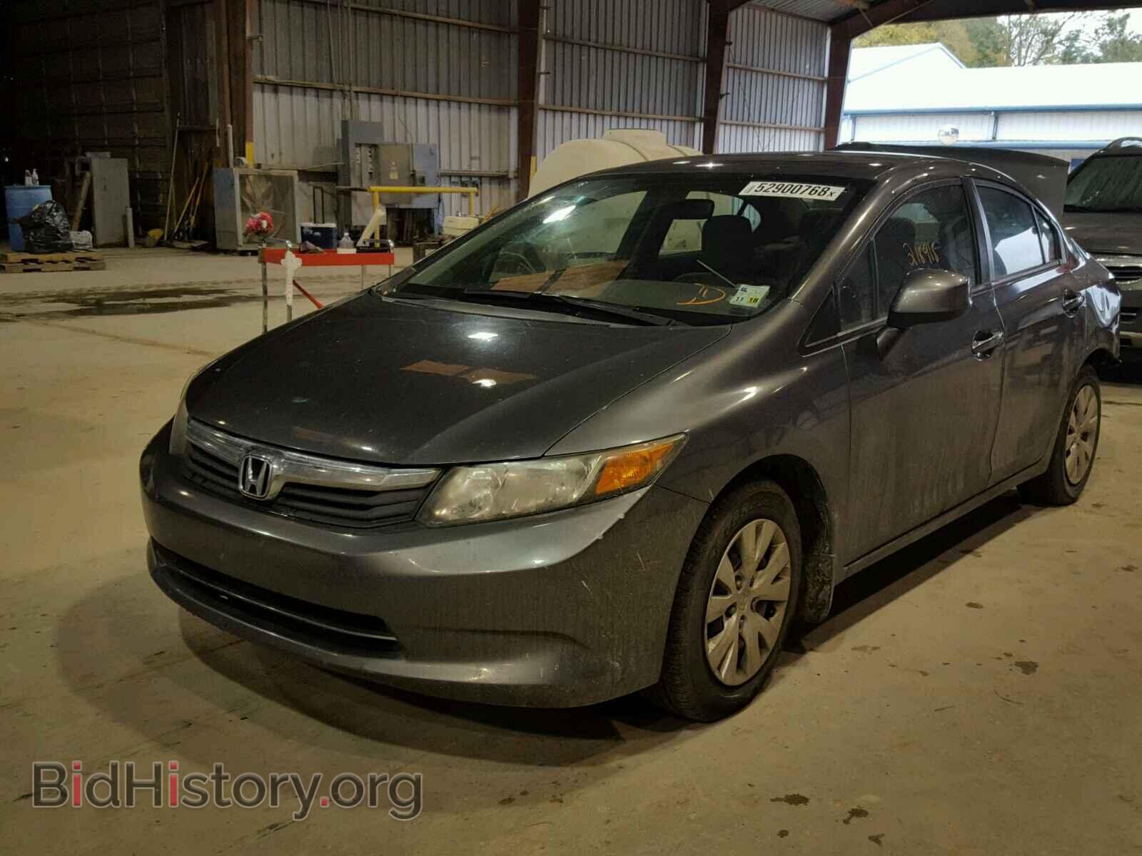 2012 HONDA CIVIC LX - VIN: 2HGFB2F52CH600636 - Фото 2