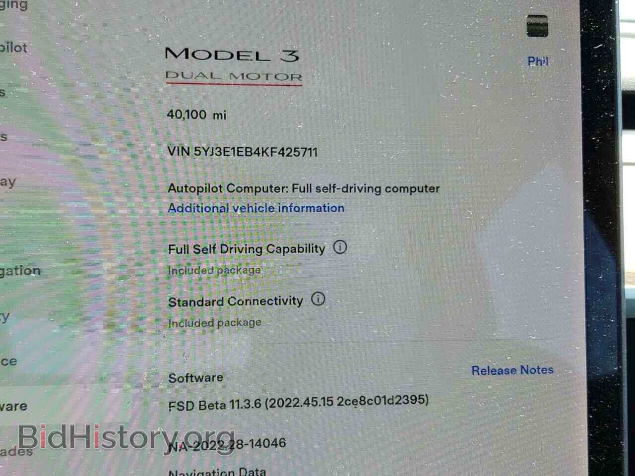2019 TESLA MODEL 3 - VIN: 5YJ3E1EB4KF425711 - Photo 9
