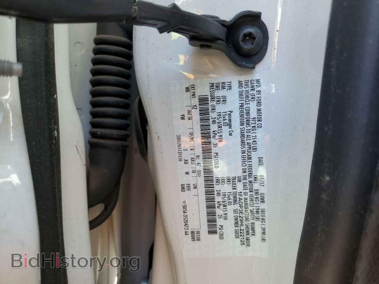 2017 FORD FOCUS - VIN: 1FADP3E29HL222125 - Фото 12