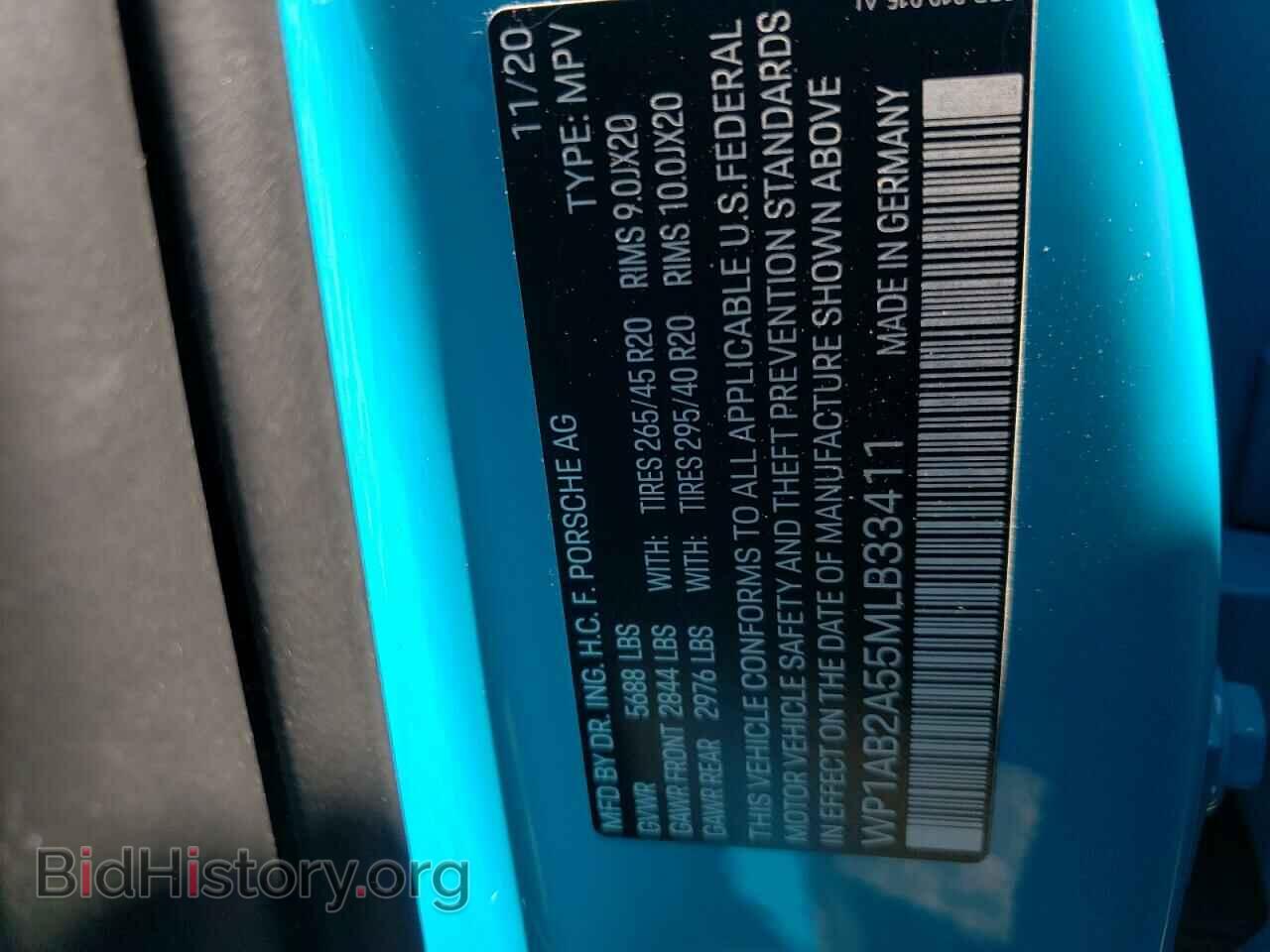 2021 PORSCHE MACAN - VIN: WP1AB2A55MLB33411 - Фото 10