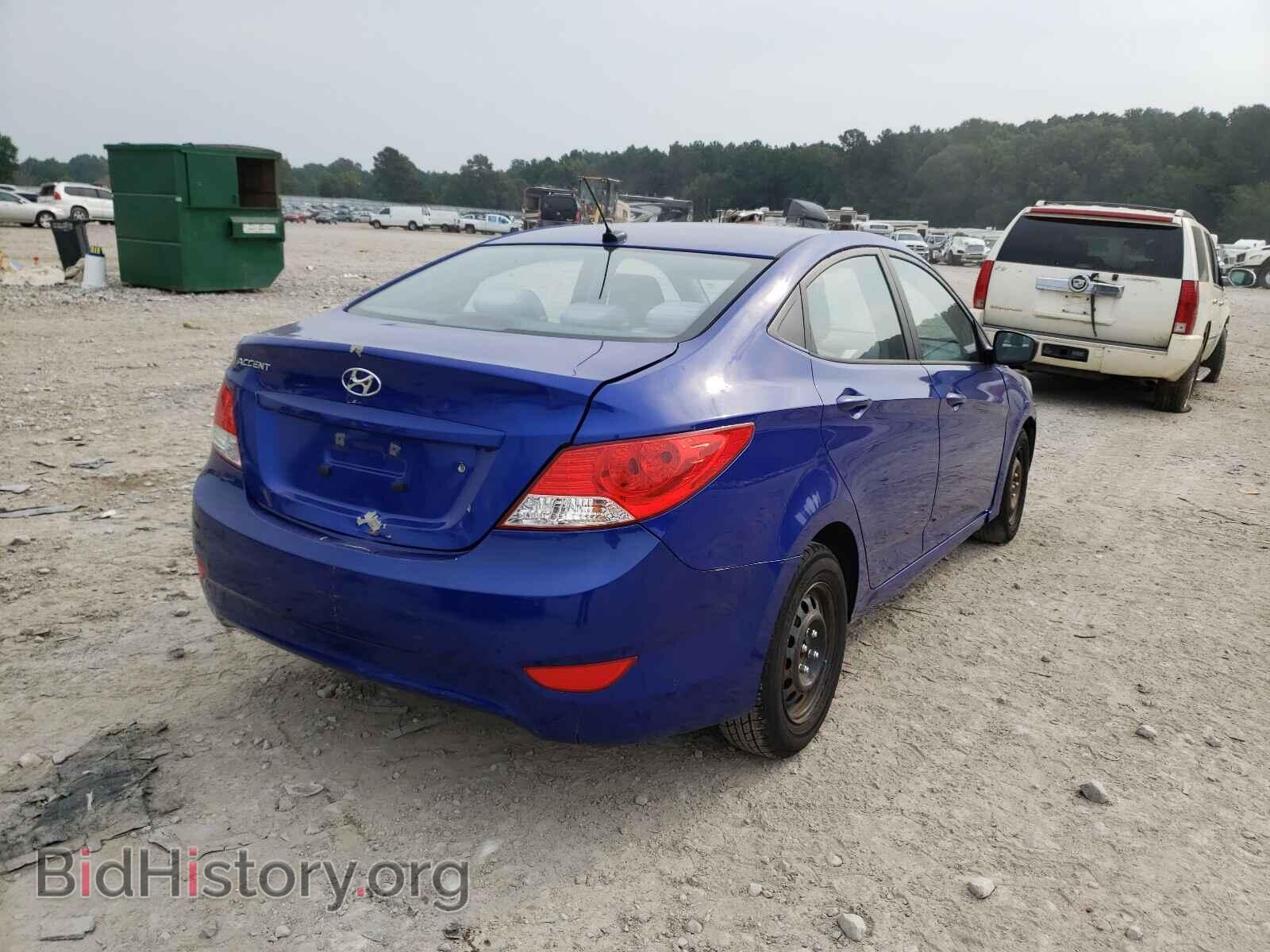 2013 HYUNDAI ACCENT - VIN: KMHCT4AE5DU484179 - Фото 4
