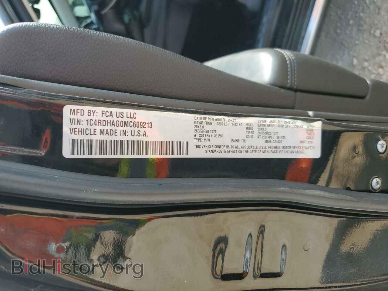 2021 DODGE DURANGO - VIN: 1C4RDHAG0MC609213 - Photo 12