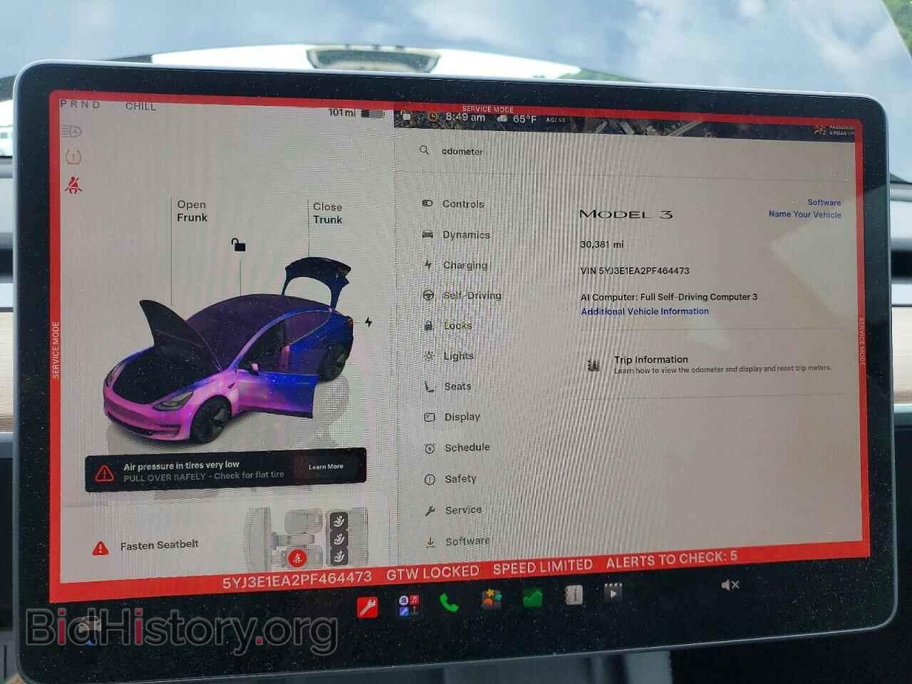 2023 TESLA MODEL 3 - VIN: 5YJ3E1EA2PF464473 - Фото 9