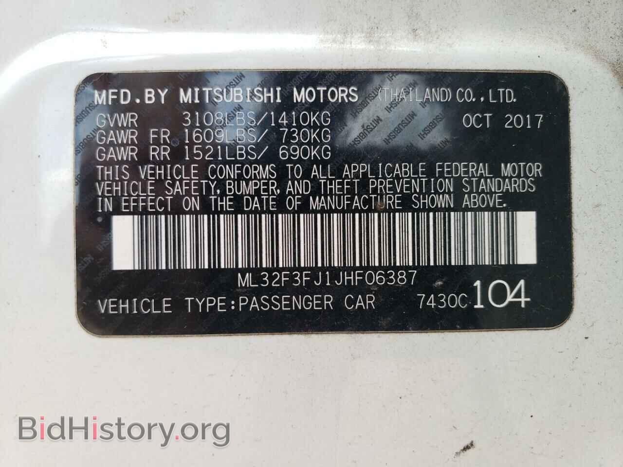 2018 MITSUBISHI MIRAGE - VIN: ML32F3FJ1JHF06387 - Фото 12