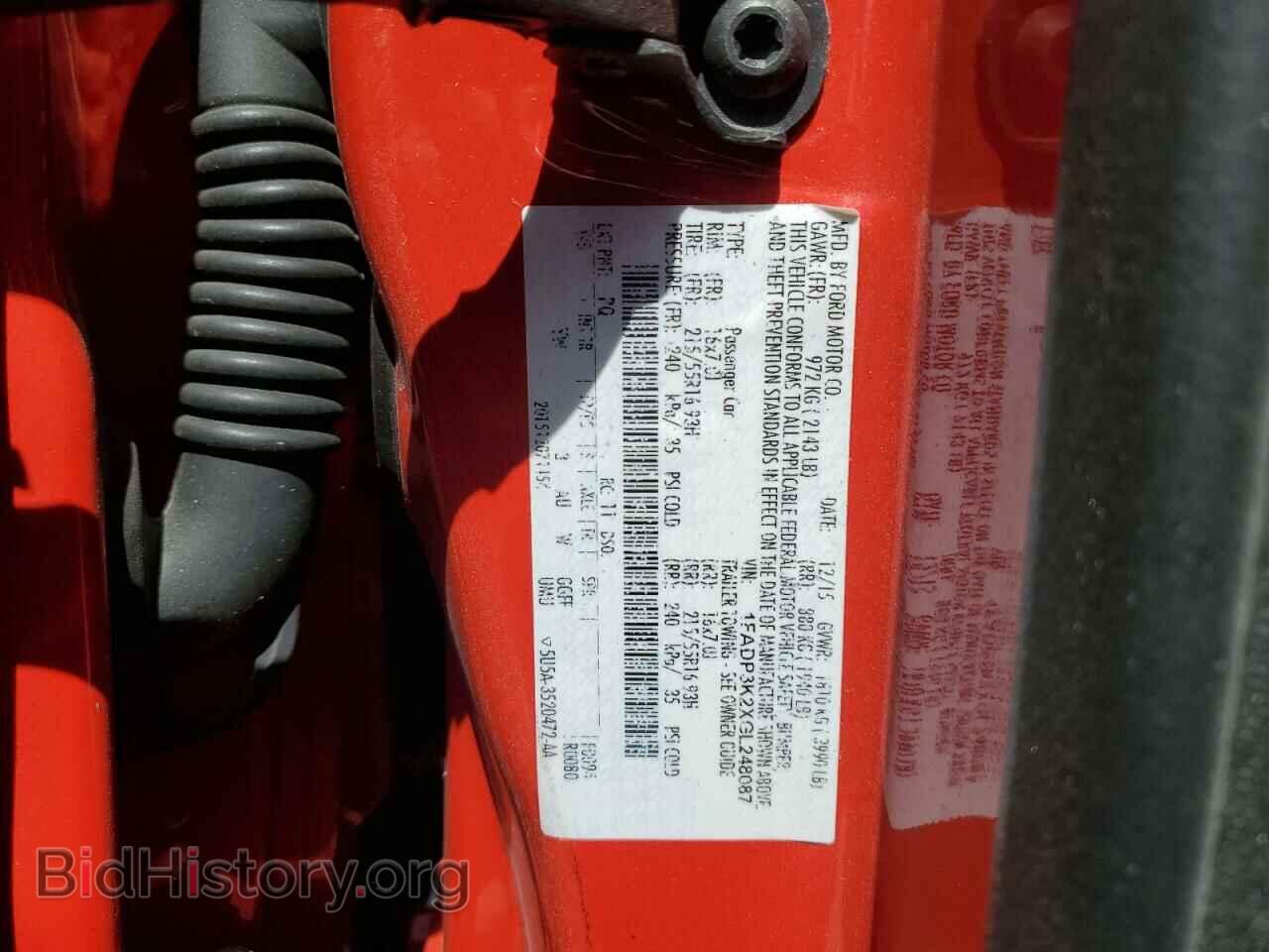 2016 FORD FOCUS - VIN: 1FADP3K2XGL248087 - Фото 12