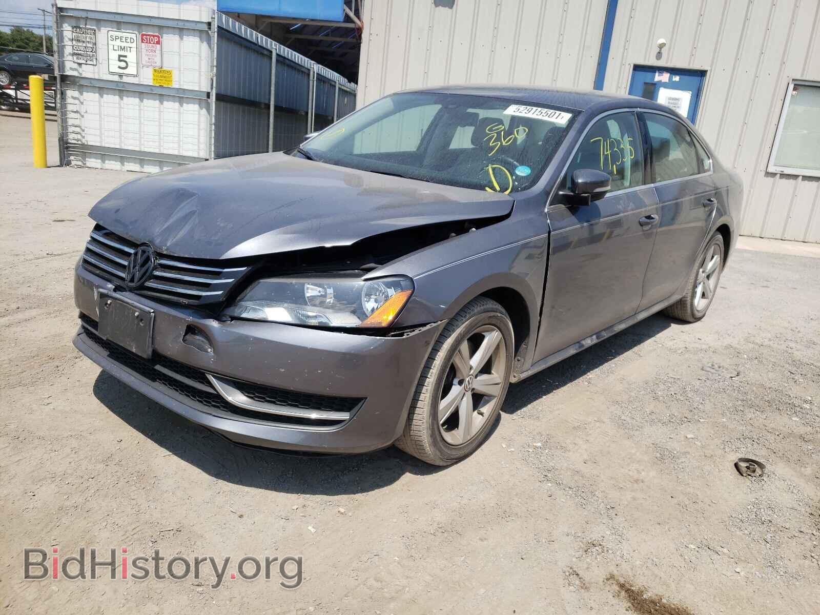 2014 VOLKSWAGEN PASSAT - VIN: 1VWBT7A30EC096555 - Фото 2