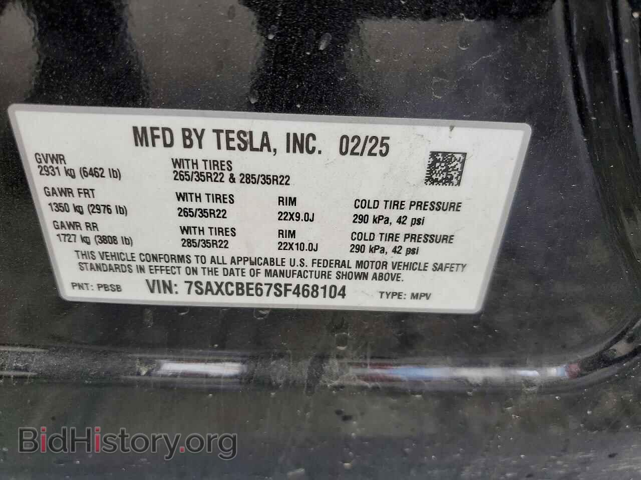 2025 TESLA MODEL X - VIN: 7SAXCBE67SF468104 - Photo 13
