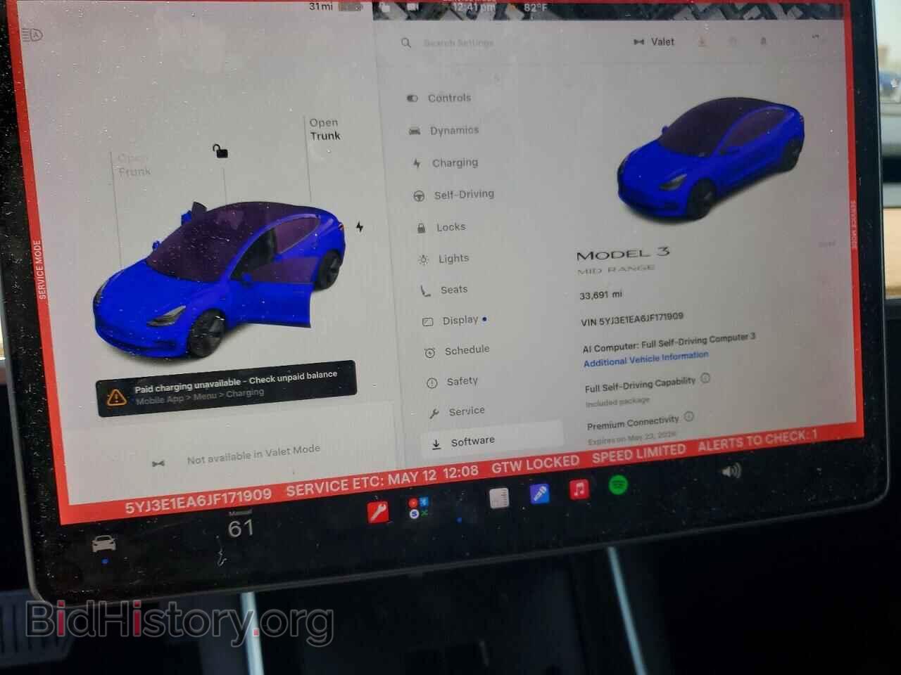 2018 TESLA MODEL 3 - VIN: 5YJ3E1EA6JF171909 - Фото 9