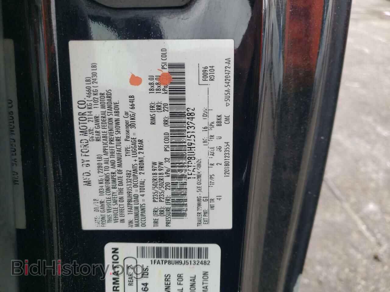 2018 FORD ALL Models - VIN: 1FATP8UH9J5132482 - Photo 13