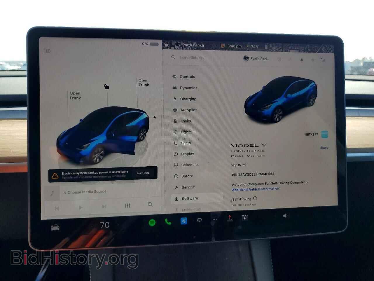 2023 TESLA MODEL Y - VIN: 7SAYGDEE9PA046562 - Фото 9