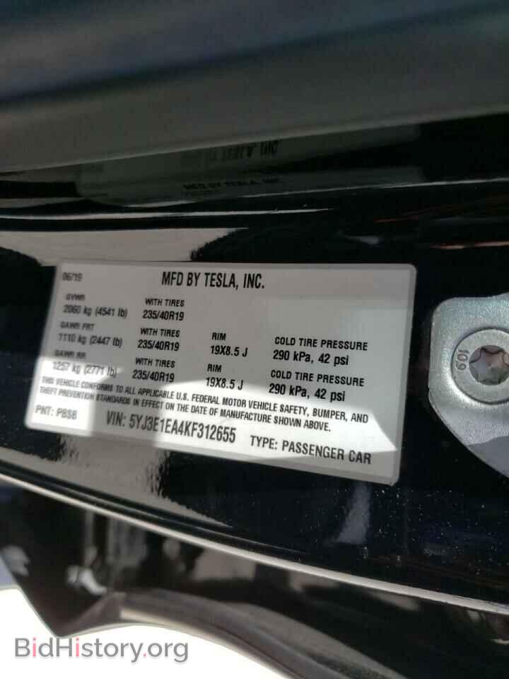 2019 TESLA MODEL 3 - VIN: 5YJ3E1EA4KF312655 - Photo 10