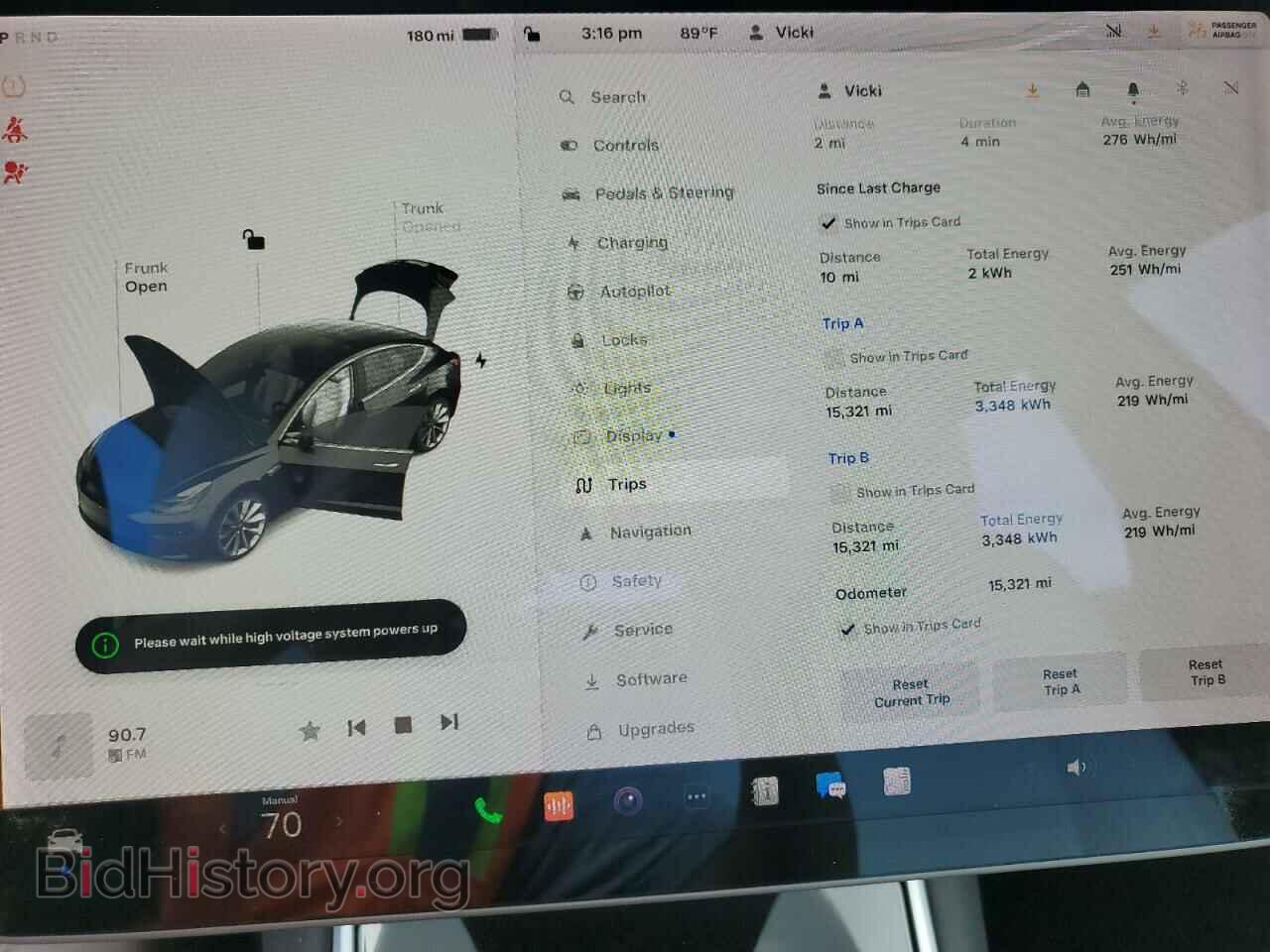2019 TESLA MODEL 3 - VIN: 5YJ3E1EAXKF444903 - Фото 9