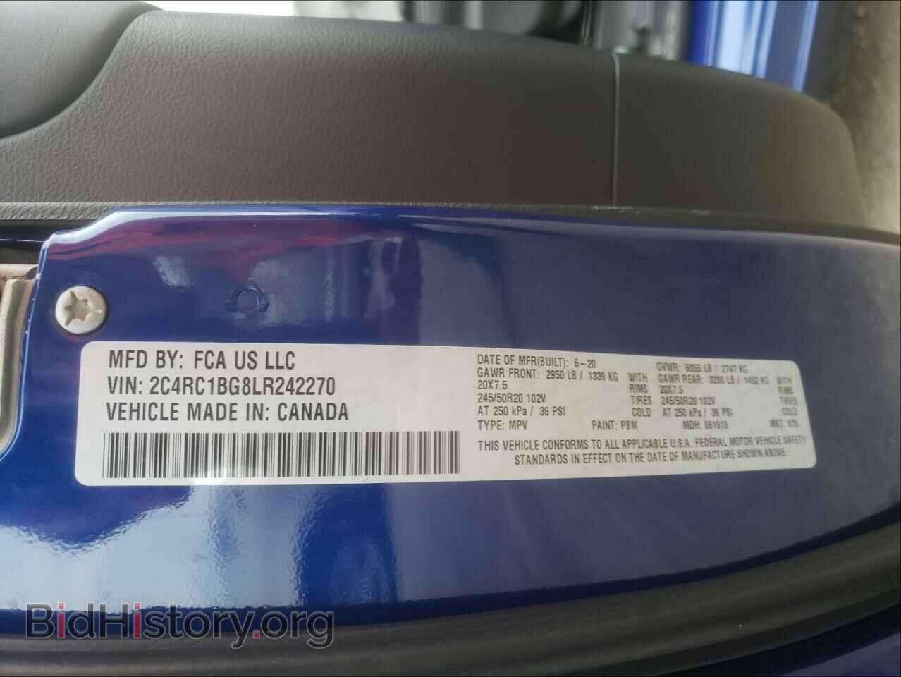 2020 CHRYSLER PACIFICA - VIN: 2C4RC1BG8LR242270 - Photo 10