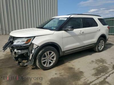 2018 Ford EXPLORER XLT, белый — VIN 1FM5K8D83JGB28591, Copart