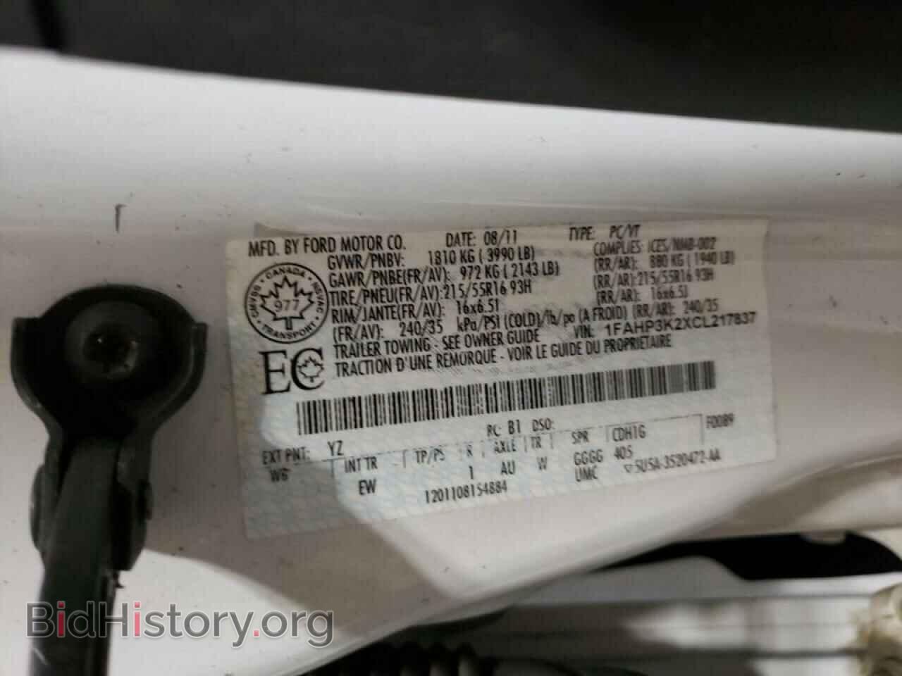 2012 FORD FOCUS - VIN: 1FAHP3K2XCL217837 - Photo 10
